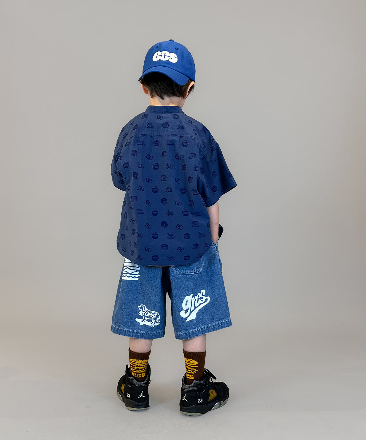 8oz Denim Graffiti Twisted Shorts