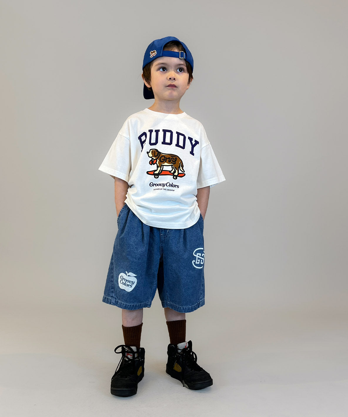 8oz Denim Graffiti Twisted Shorts