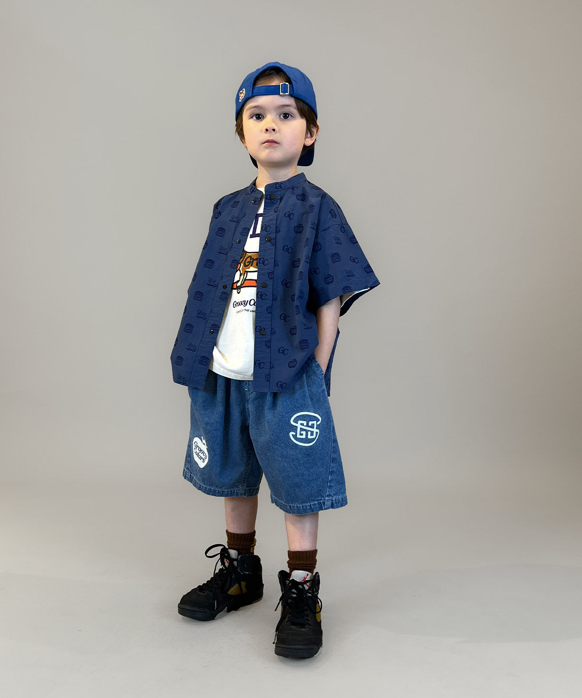 8oz Denim Graffiti Twisted Shorts