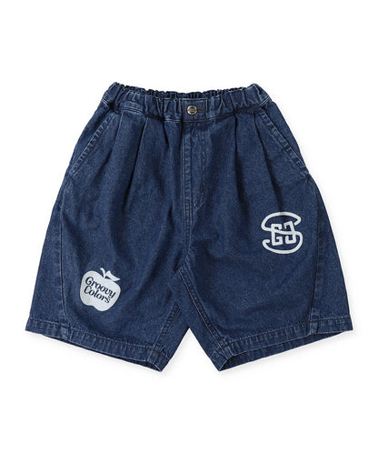 8oz Denim Graffiti Twisted Shorts
