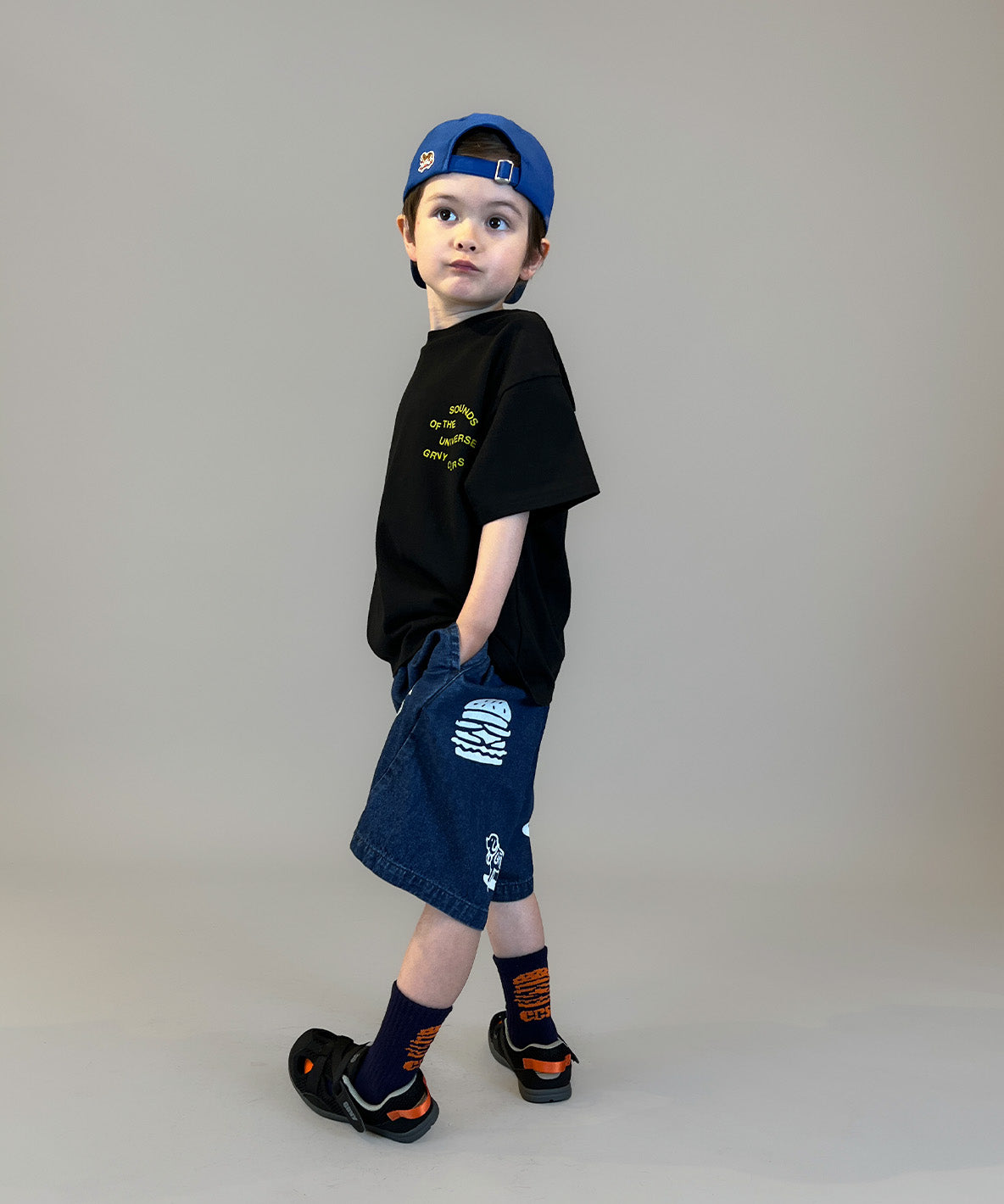 8oz Denim Graffiti Twisted Shorts