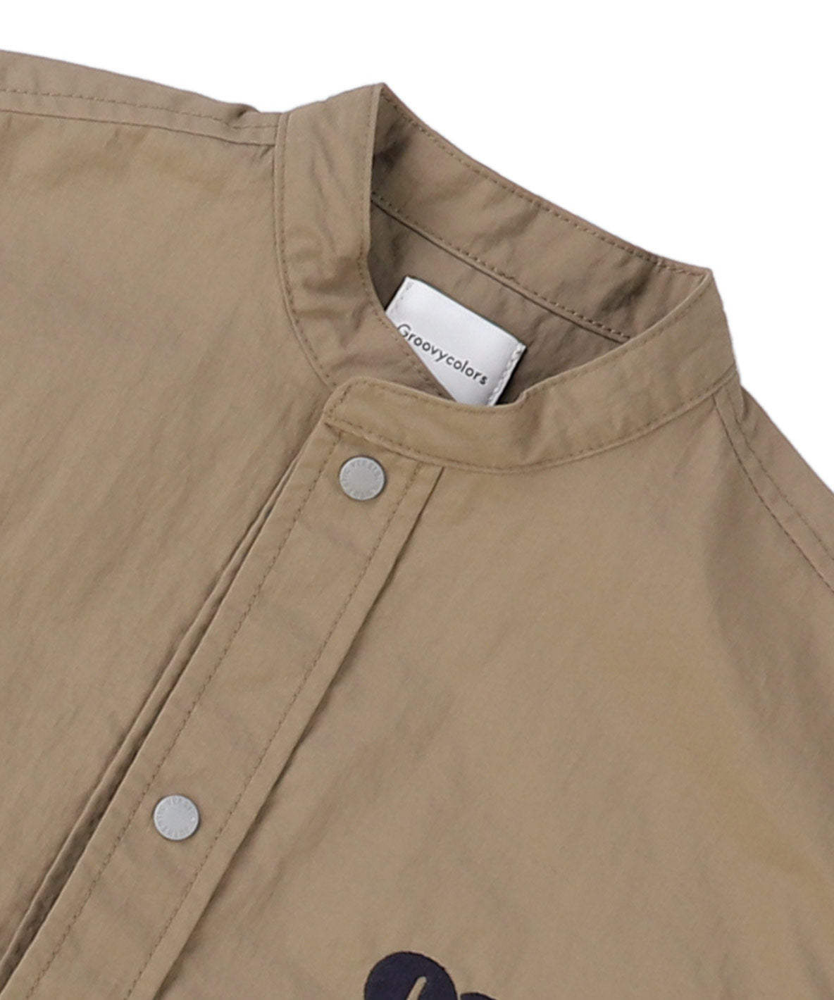 Light shell Taffeta Bandcollar Shirt