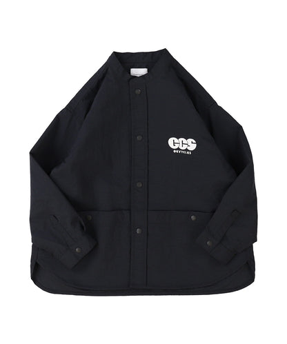 Light shell Taffeta Bandcollar Shirt