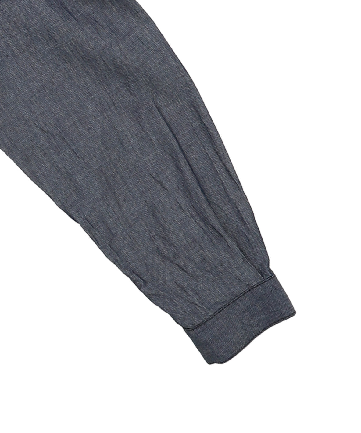 Indigo Sheer Denim Wide Shirt