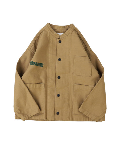 Back Satin Graffiti Bandcollar Jacket