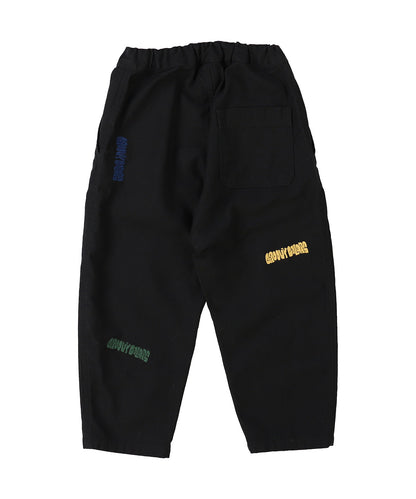 Back Satin Graffiti Balloon Pants