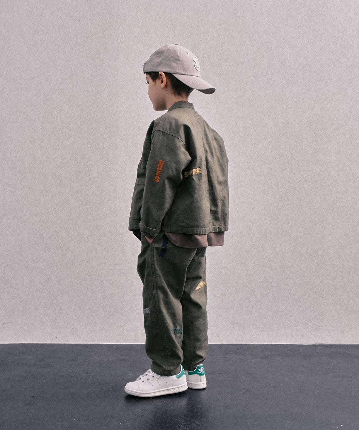 Back Satin Graffiti Balloon Pants