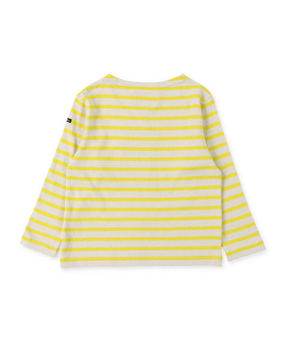 Striped Cotton Jersey Boatneck TEE