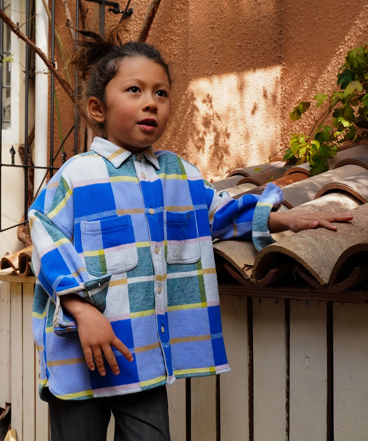 Patchwork Plaid Shirt
