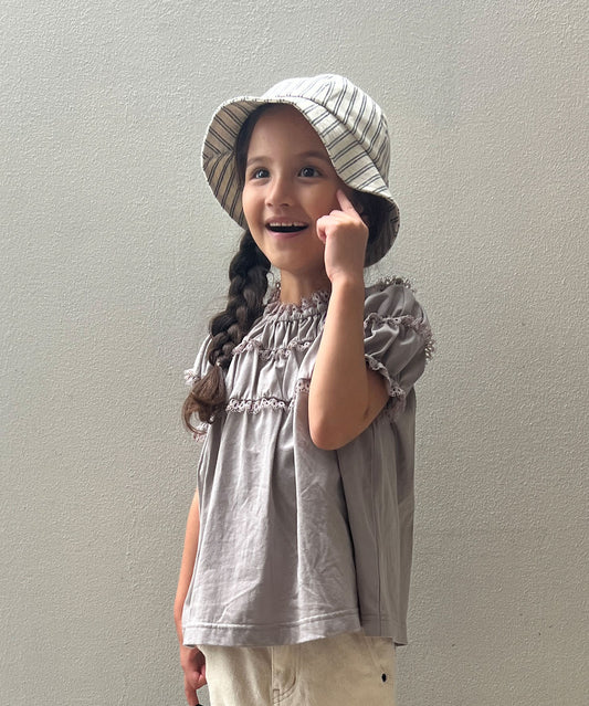 Lace Smocked Tee