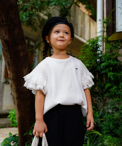 Smooth Frilly Sleeve Tee